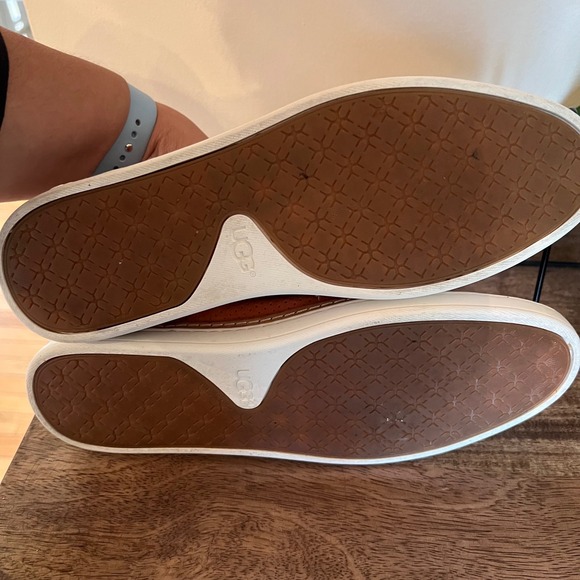 UGG Womens Adley Slip On Shoes Suede Perforated Fire Opal Casual Comfort Size 10 - Picture 6 of 9